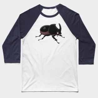 Cute rhinoceros beetle cartoon illustration Baseball T-Shirt